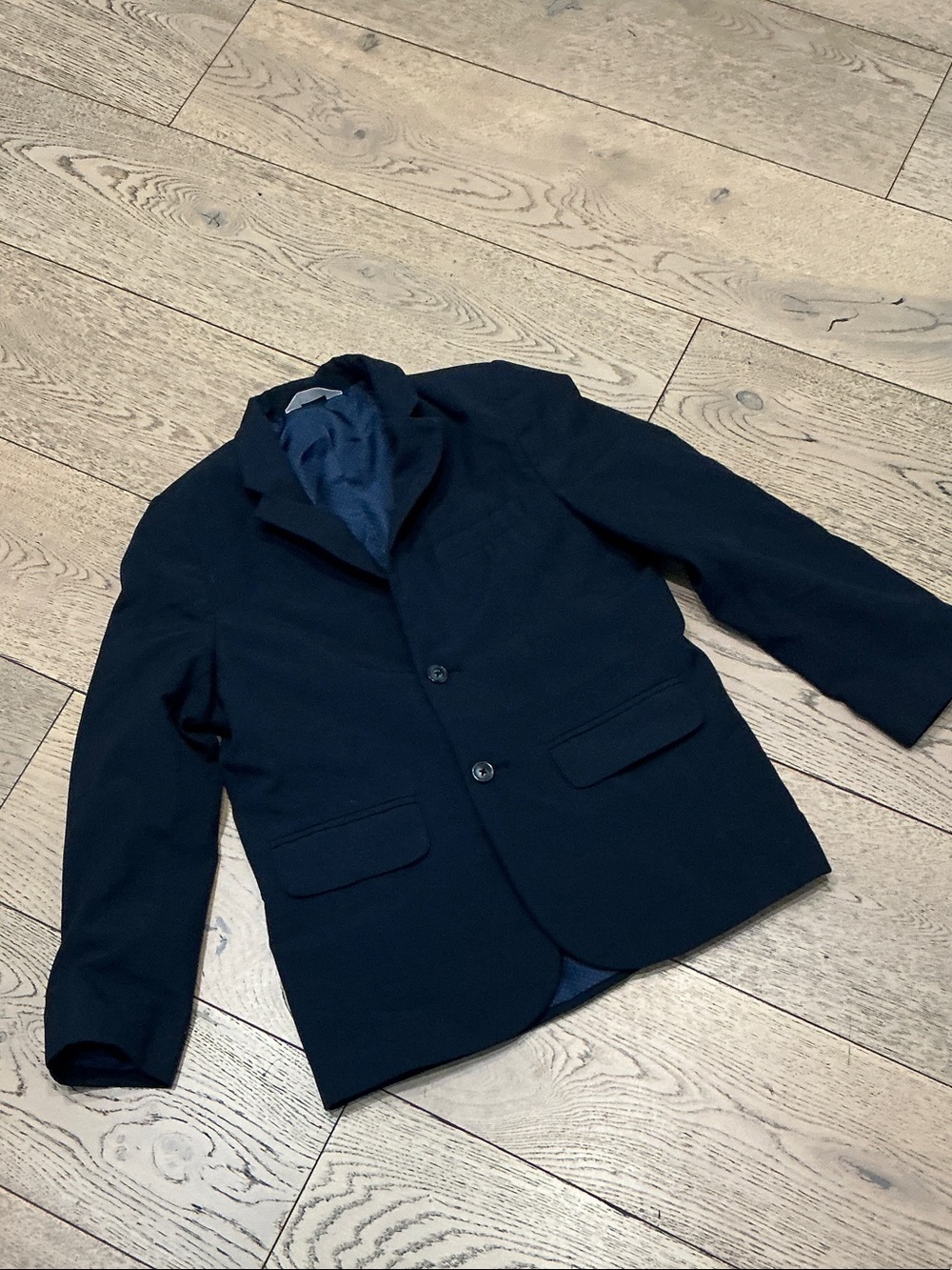 Kids Boys Cat and Jack navy sport jacket. Size 10. Lined. Front pockets.